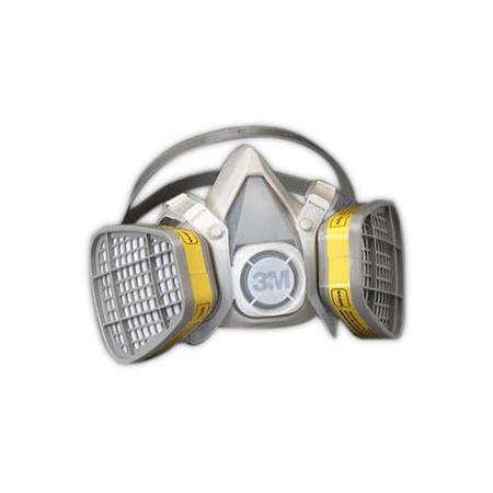 3M 3M Half Facepiece Disposable Respirators 5000 Series, With Filters, Lg 50051138215793